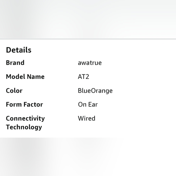 Awatrue Wired Headphones ☆ Model AT2 ☆ Kids Headphones ☆ New in Box ☆ - Picture 3 of 16